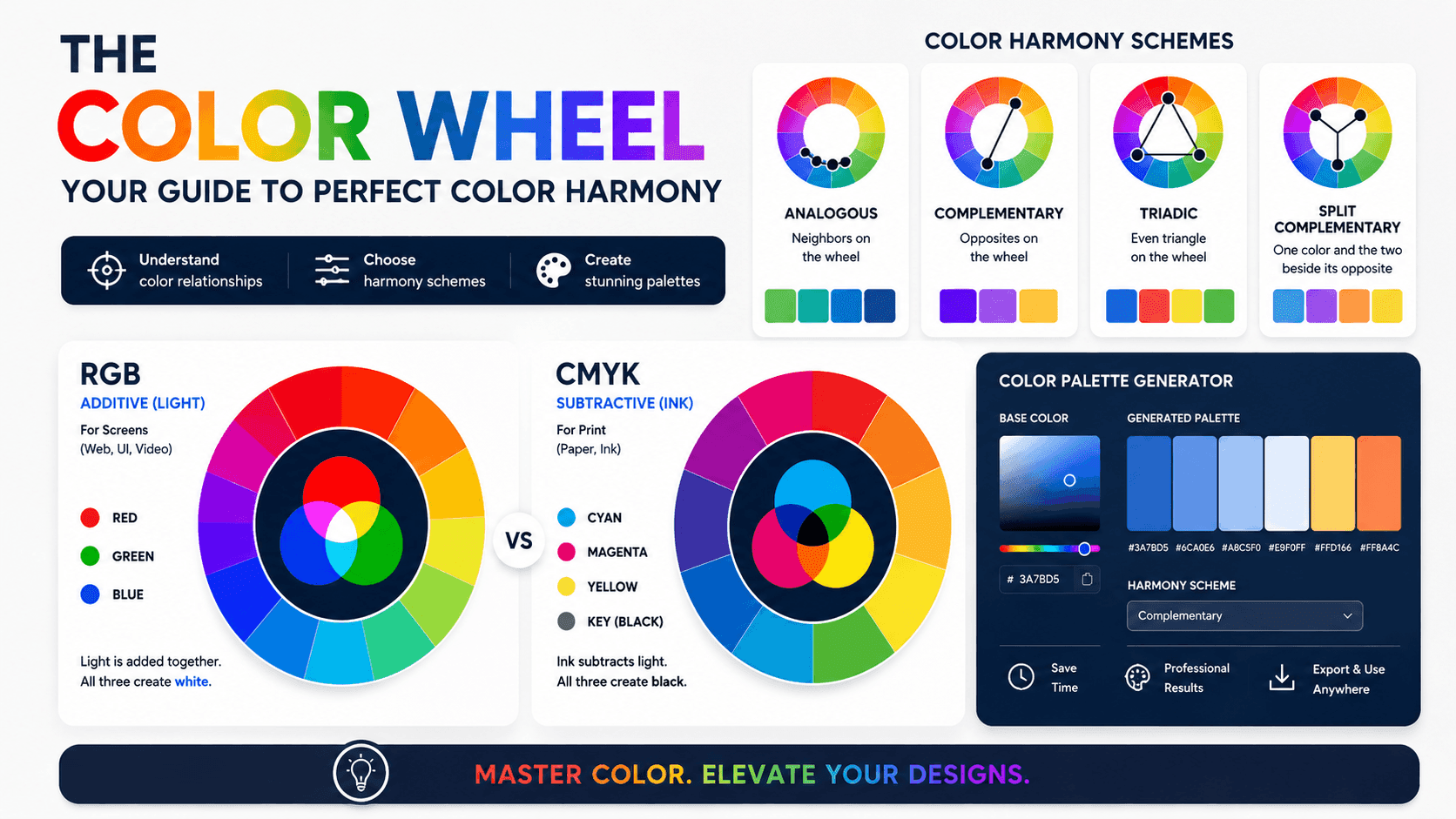 Color Wheel & Color Theory Guide: Primary, Secondary & Color Schemes 2026