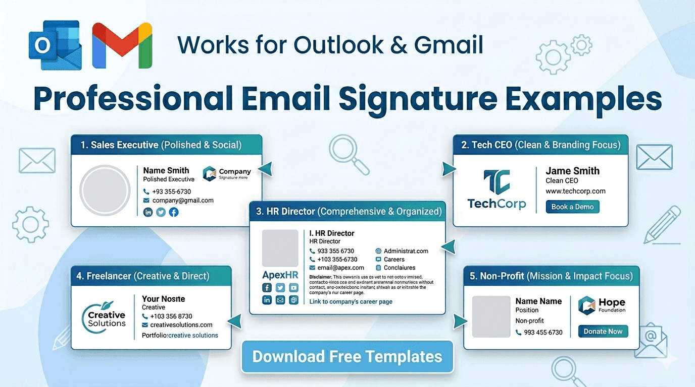 Professional Email Signature Examples for Every Role | 2026 Guide