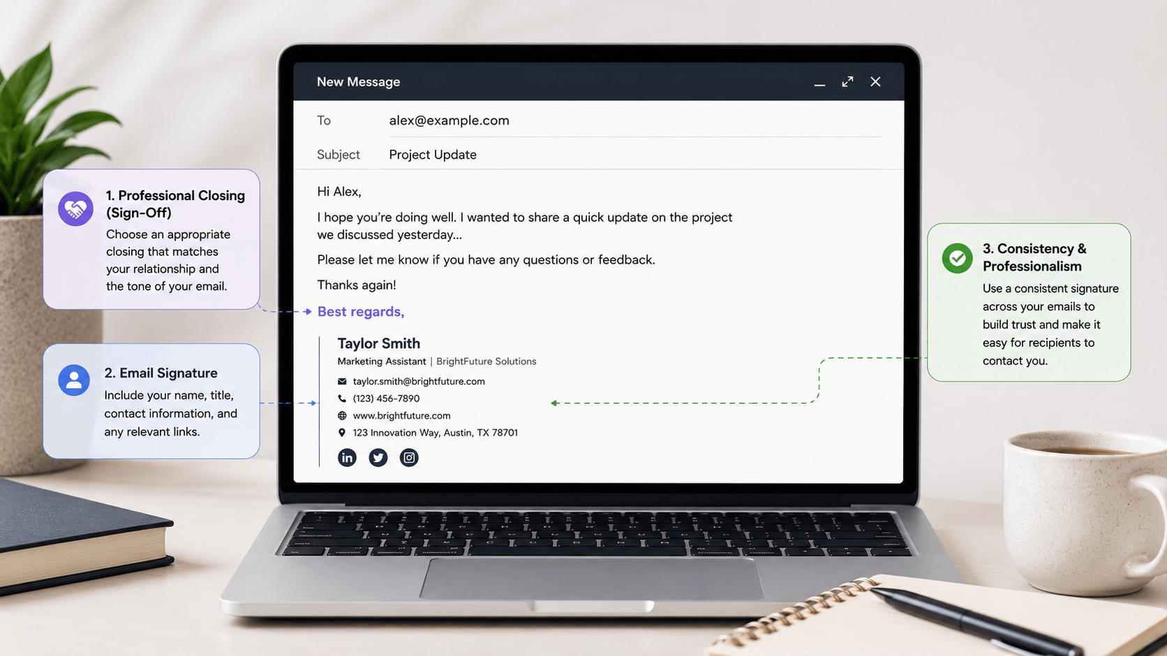 How to Sign an Email Professionally | Sign-Offs and Signature Guide